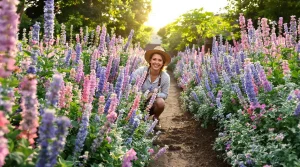 De magnifiques fleurs roses et bleues durent jusqu’à la fin de l’été et sont faciles à cultiver