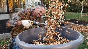 Ne jetez plus ces feuilles brunes : cet outil de bricolage les transforme en paillis nutritif